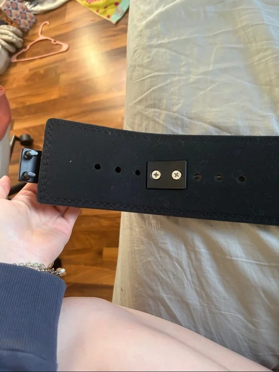 Men’s or women’s black heavy duty lifting belt - Picture 6 of 9